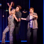 13_Hannah Jewel Kohn as ‘Marcia Murphey,’ Nick Fradiani as ‘Neil – Then’ and Tuck Milligan as ‘Fred Weintraub’ in A Beautiful Noise_ The Neil Diamond Musical – Photo credit Jeremy Daniel_13 new