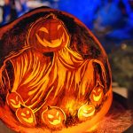 Hand-carved giant pumpkins capture the spirit of the seaon at Carved © Kathryn Rapier