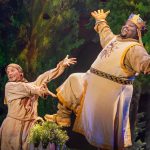 (L-R) Blake Segal and Major Attaway in the North American Tour of SPAMALOT. Photo by Matthew Murphy and Evan Zimmerman