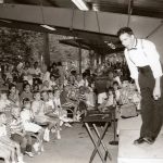Tom Frank performing on Coney Island in 1989
