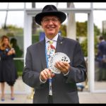 Tom Frank performs a card trick at the Beverly Hills Hilton